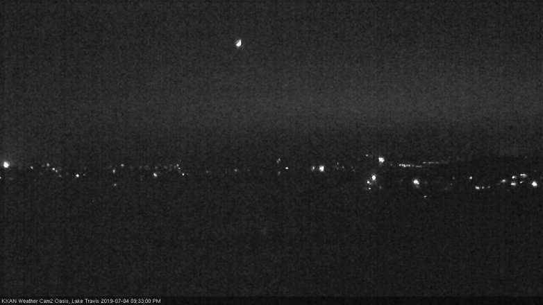 Lake Travis webcam, July 4, 2019 8:35 PM CT