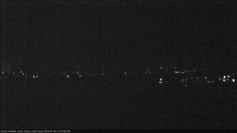 Lake Travis webcam, July 4, 2019 10:10 PM CT