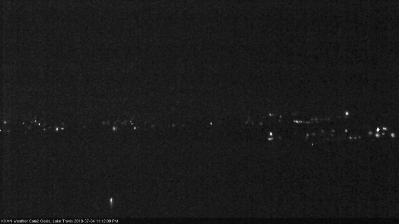 Lake Travis webcam, July 4, 2019 10:15 PM CT