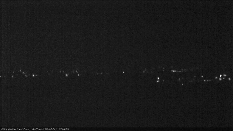 Lake Travis webcam, July 4, 2019 10:40 PM CT