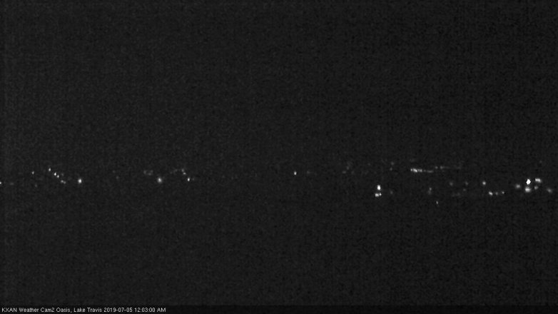 Lake Travis webcam, July 4, 2019 11:05 PM CT