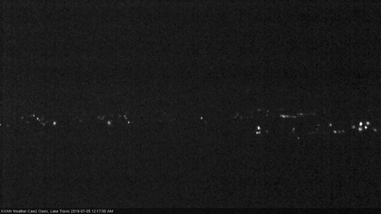 Lake Travis webcam, July 4, 2019 11:20 PM CT