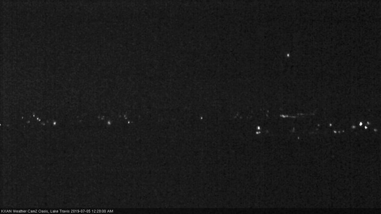 Lake Travis webcam, July 4, 2019 11:30 PM CT