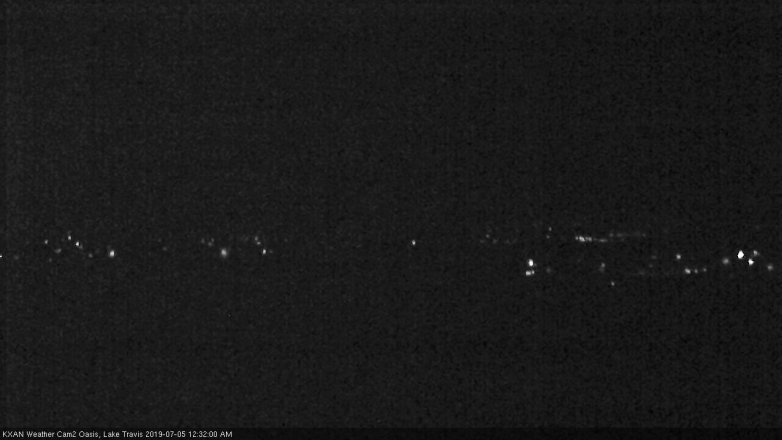 Lake Travis webcam, July 4, 2019 11:35 PM CT