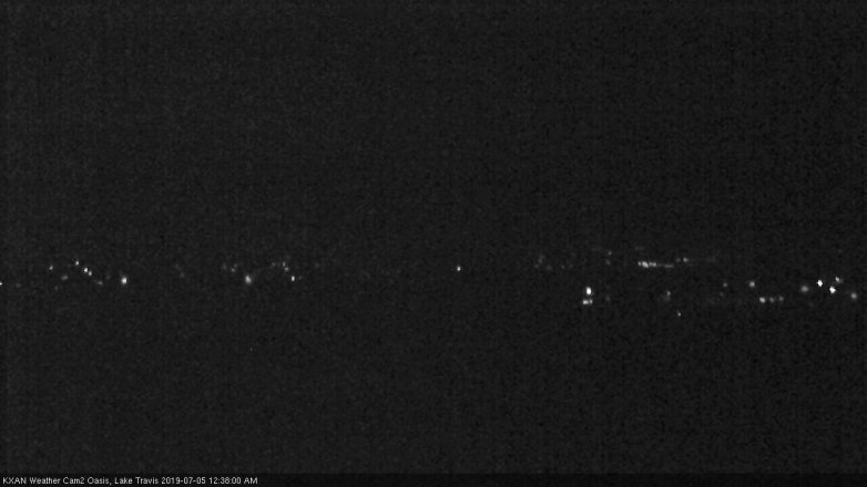 Lake Travis webcam, July 4, 2019 11:40 PM CT