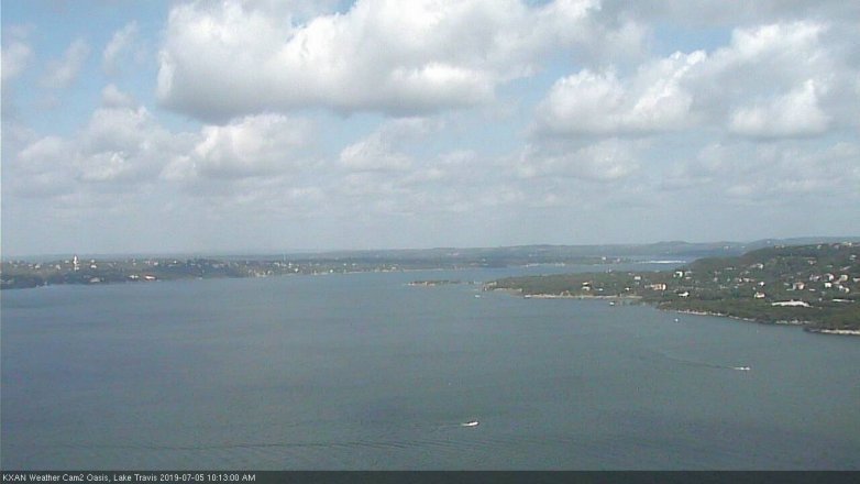 Lake Travis webcam, July 5, 2019 9:15 AM CT