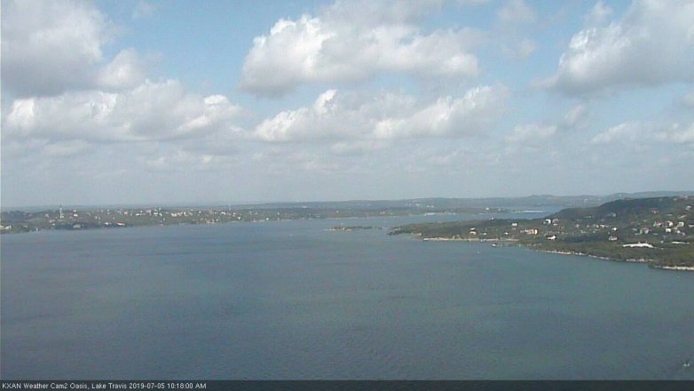 Lake Travis webcam, July 5, 2019 9:20 AM CT