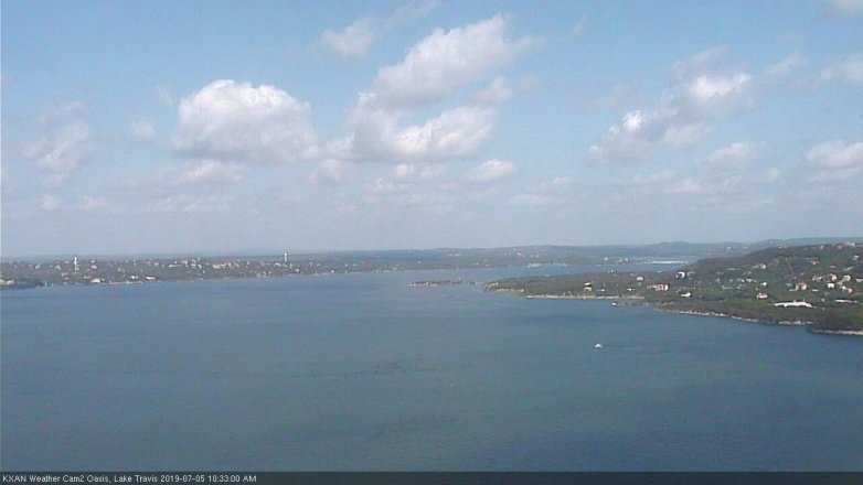 Lake Travis webcam, July 5, 2019 9:35 AM CT