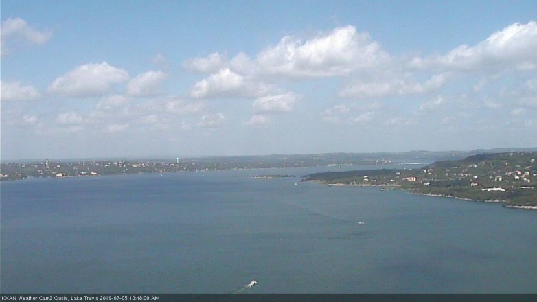 Lake Travis webcam, July 5, 2019 9:50 AM CT