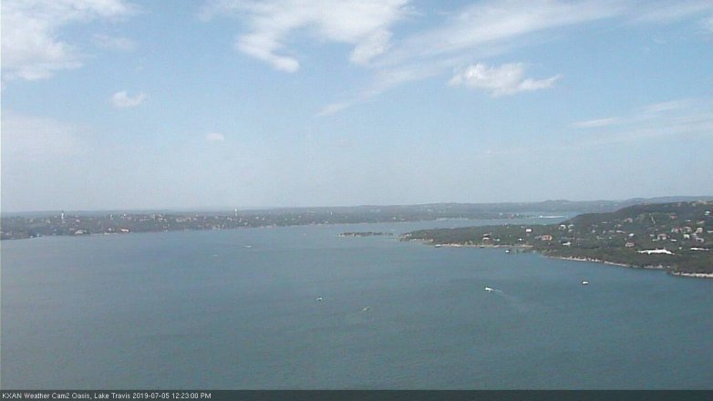 Lake Travis webcam, July 5, 2019 11:25 AM CT