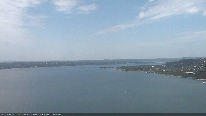 Lake Travis webcam, July 5, 2019 11:40 AM CT