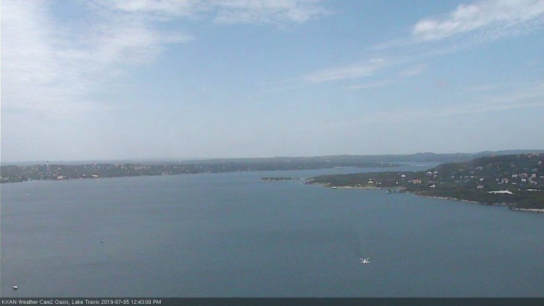 Lake Travis webcam, July 5, 2019 11:45 AM CT
