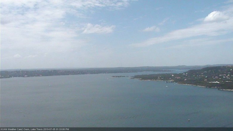 Lake Travis webcam, July 5, 2019 12:35 PM CT