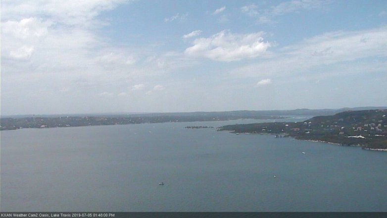 Lake Travis webcam, July 5, 2019 12:50 PM CT