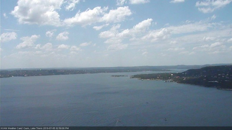 Lake Travis webcam, July 5, 2019 2:00 PM CT