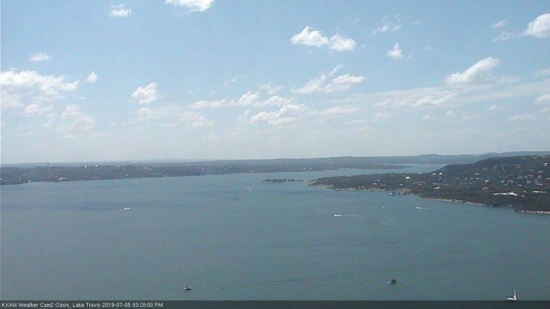 Lake Travis webcam, July 5, 2019 2:30 PM CT