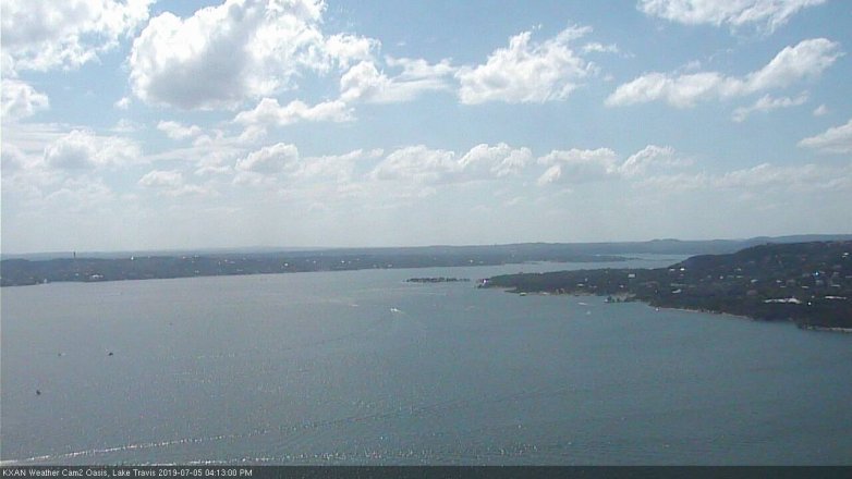 Lake Travis webcam, July 5, 2019 3:15 PM CT