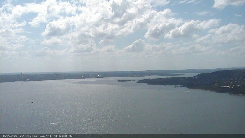 Lake Travis webcam, July 5, 2019 3:35 PM CT