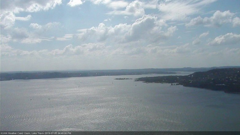 Lake Travis webcam, July 5, 2019 3:50 PM CT
