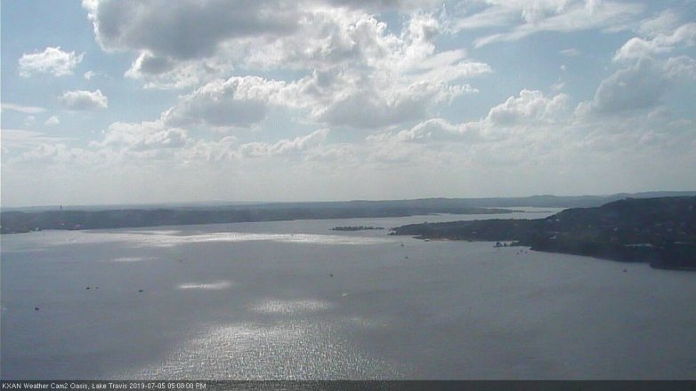 Lake Travis webcam, July 5, 2019 4:10 PM CT
