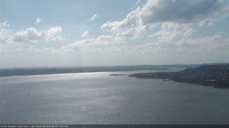 Lake Travis webcam, July 5, 2019 4:15 PM CT
