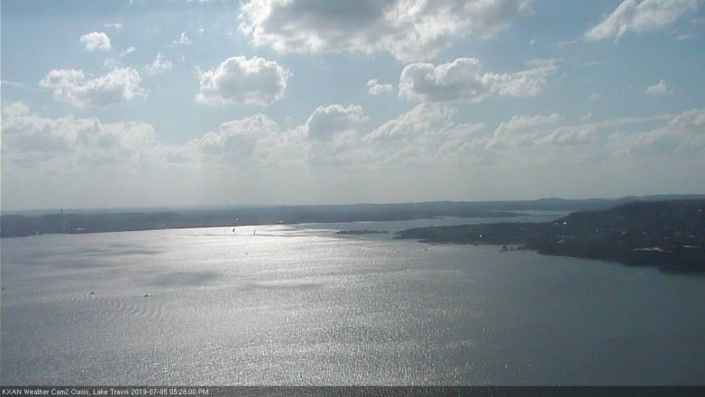 Lake Travis webcam, July 5, 2019 4:30 PM CT