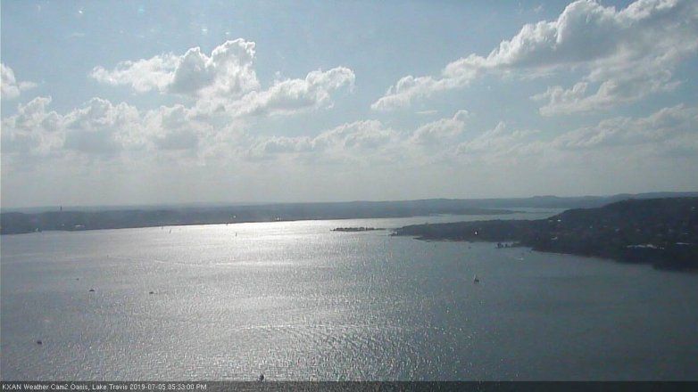 Lake Travis webcam, July 5, 2019 4:35 PM CT