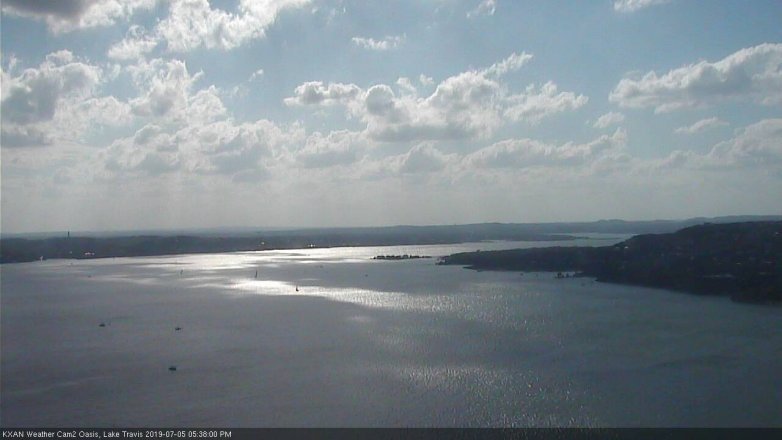 Lake Travis webcam, July 5, 2019 4:40 PM CT