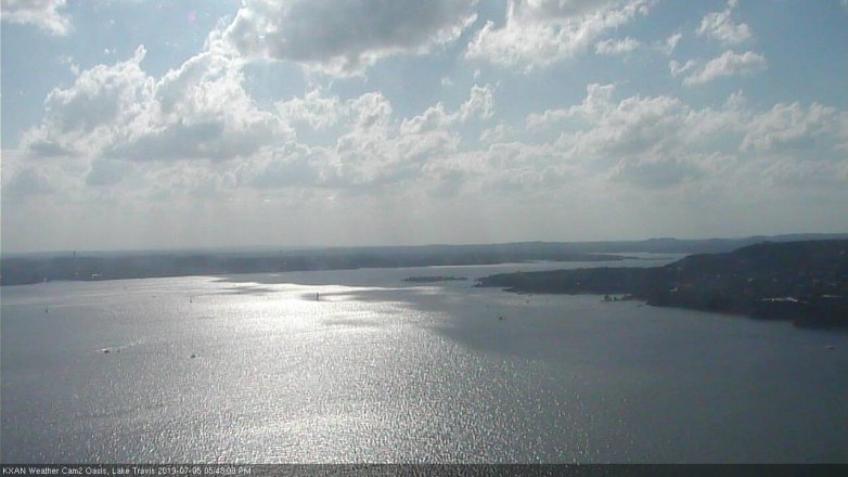 Lake Travis webcam, July 5, 2019 4:45 PM CT