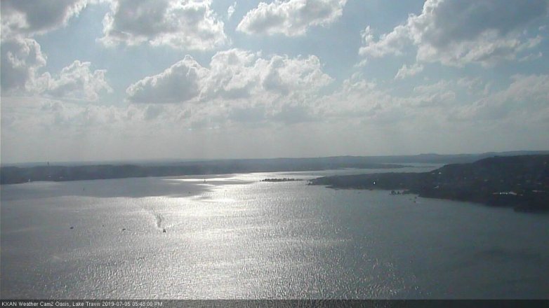 Lake Travis webcam, July 5, 2019 4:50 PM CT