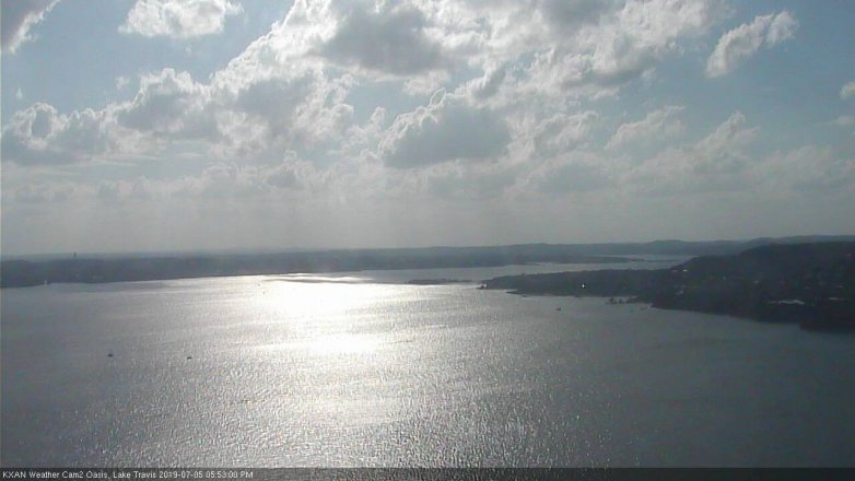 Lake Travis webcam, July 5, 2019 4:55 PM CT