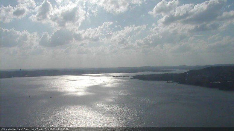 Lake Travis webcam, July 5, 2019 5:00 PM CT