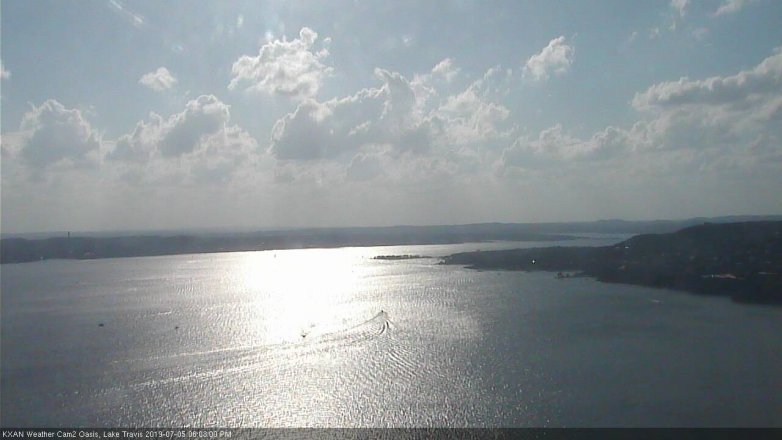 Lake Travis webcam, July 5, 2019 5:05 PM CT