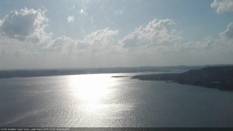 Lake Travis webcam, July 5, 2019 5:10 PM CT