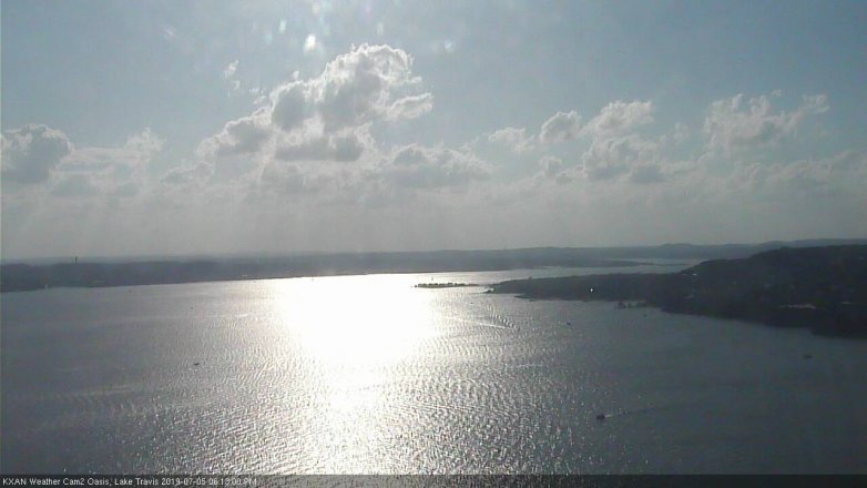 Lake Travis webcam, July 5, 2019 5:15 PM CT