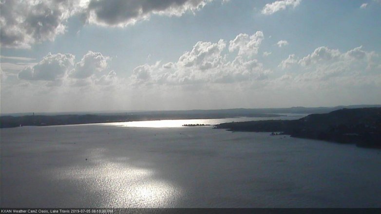 Lake Travis webcam, July 5, 2019 5:20 PM CT