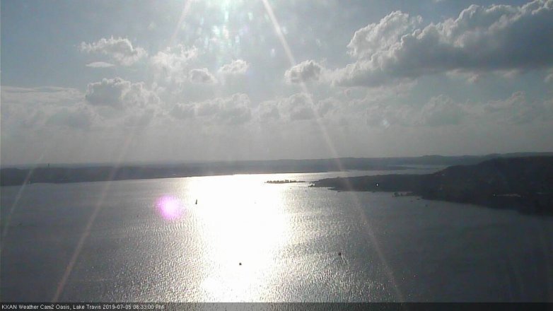 Lake Travis webcam, July 5, 2019 5:35 PM CT