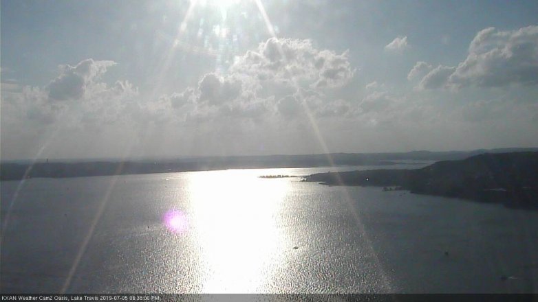 Lake Travis webcam, July 5, 2019 5:40 PM CT