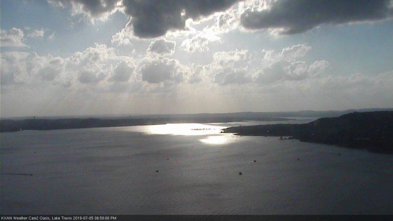 Lake Travis webcam, July 5, 2019 6:00 PM CT