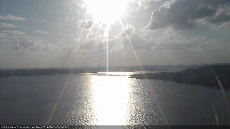 Lake Travis webcam, July 5, 2019 6:05 PM CT