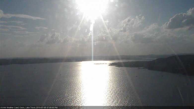 Lake Travis webcam, July 5, 2019 6:10 PM CT