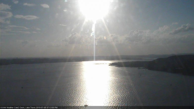 Lake Travis webcam, July 5, 2019 6:15 PM CT