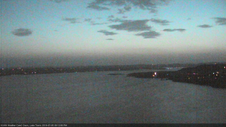 Lake Travis webcam, July 5, 2019 8:15 PM CT