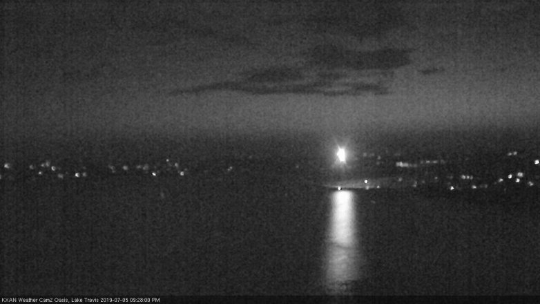 Lake Travis webcam, July 5, 2019 8:30 PM CT