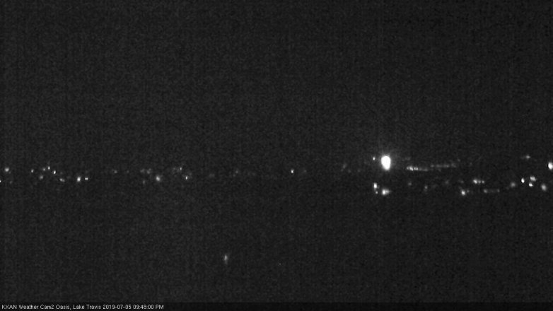 Lake Travis webcam, July 5, 2019 8:50 PM CT