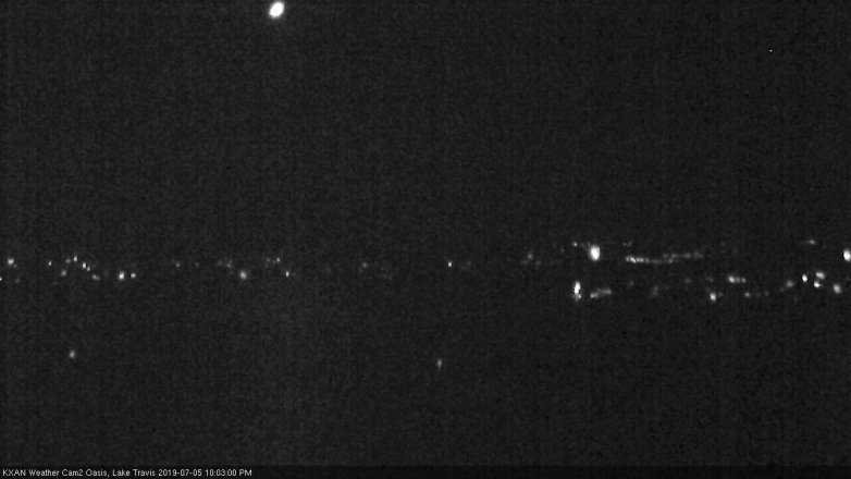 Lake Travis webcam, July 5, 2019 9:05 PM CT
