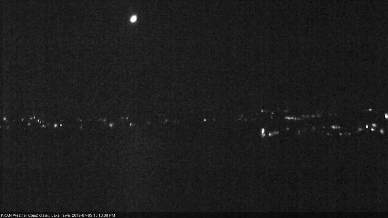 Lake Travis webcam, July 5, 2019 9:15 PM CT