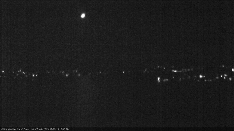 Lake Travis webcam, July 5, 2019 9:20 PM CT