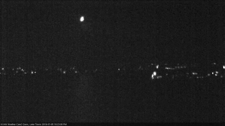 Lake Travis webcam, July 5, 2019 9:25 PM CT