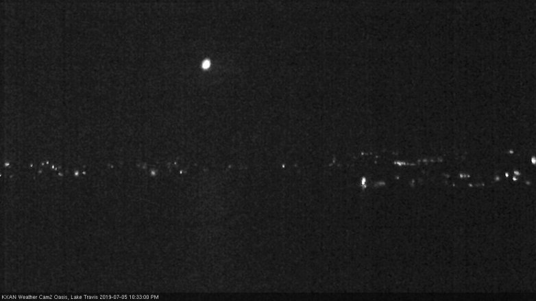 Lake Travis webcam, July 5, 2019 9:35 PM CT